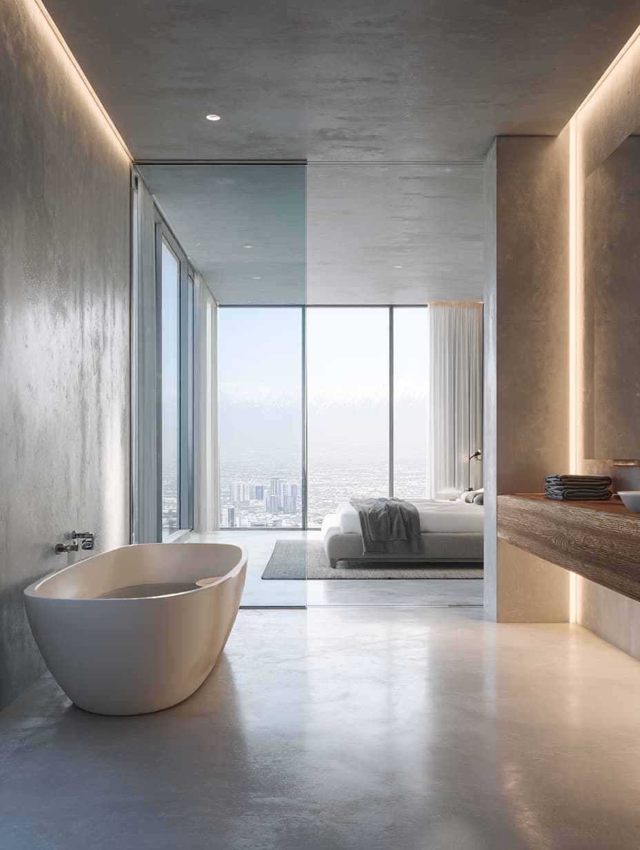 Microcement hotel lobby Ireland luxury finish